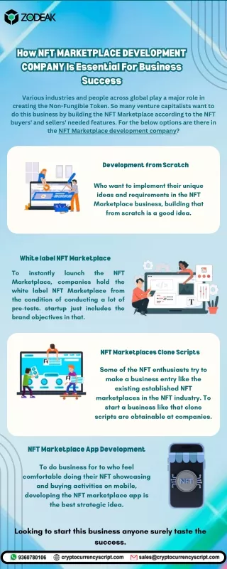 How NFT MARKETPLACE DEVELOPMENT COMPANY Is Essential For Business Success.