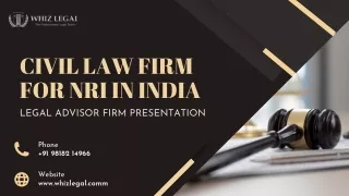 Civil law firm for NRI in India | Whizlegal