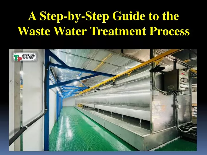 a step by step guide to the waste water treatment