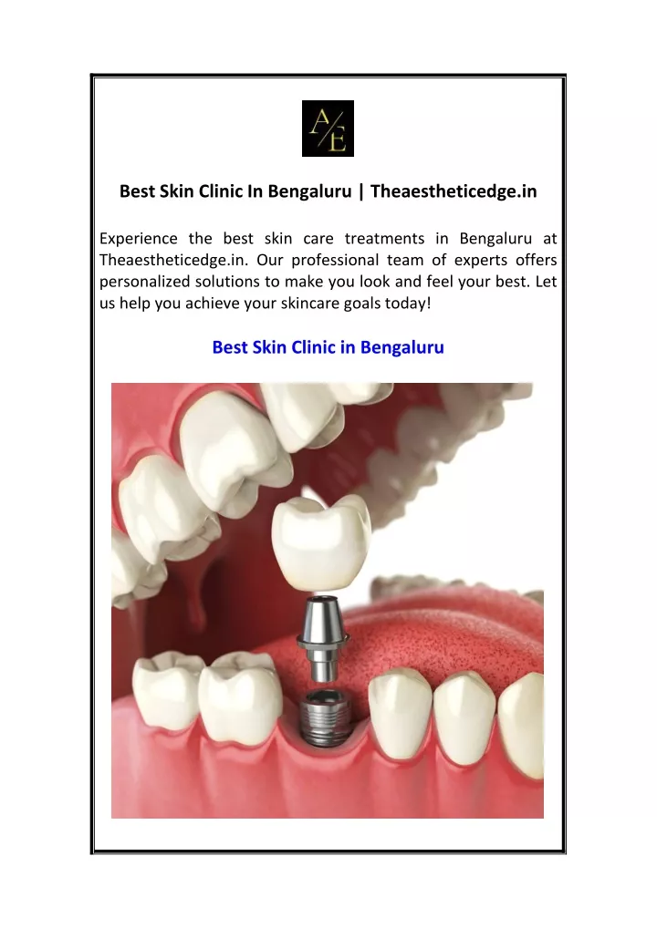 best skin clinic in bengaluru theaestheticedge in