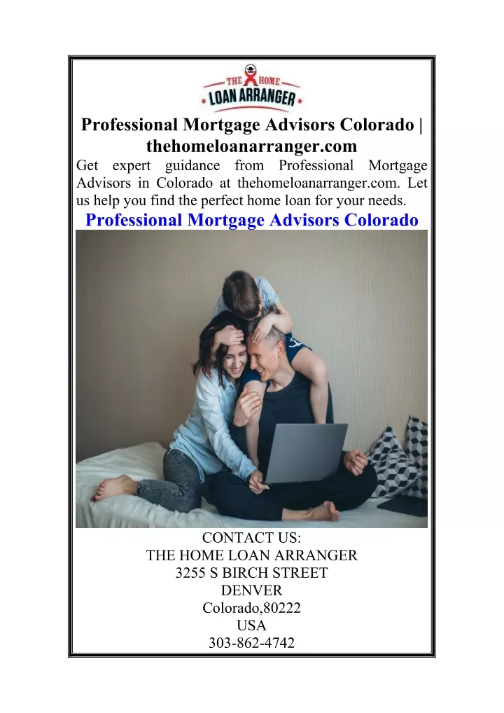 professional mortgage advisors colorado