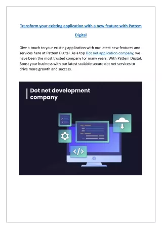 transform your existing application with