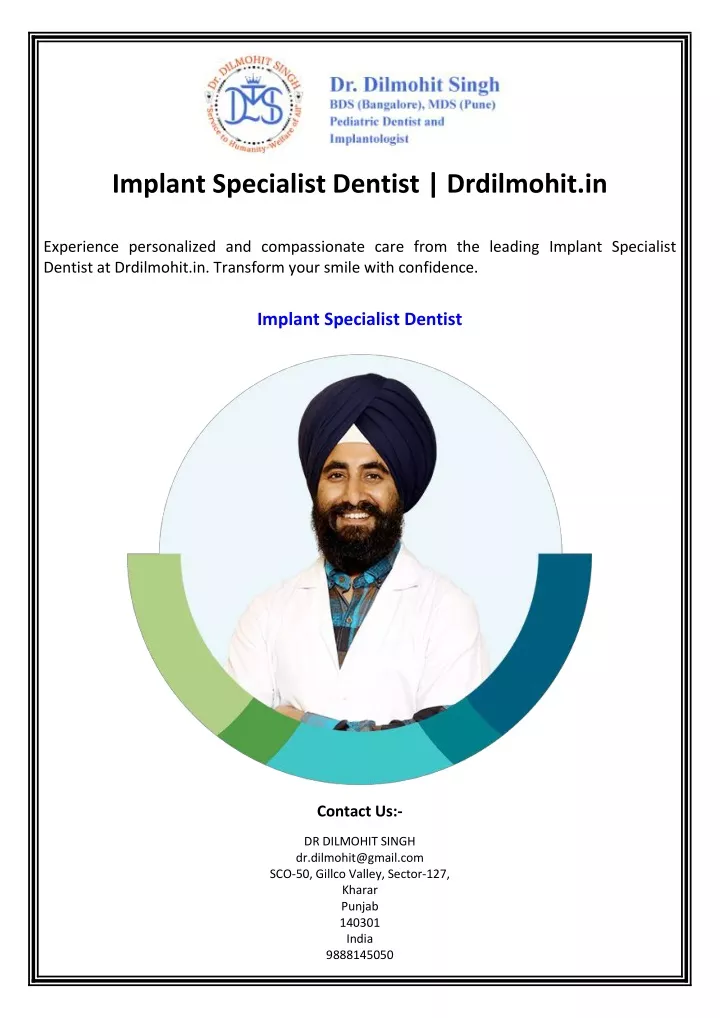 implant specialist dentist drdilmohit in