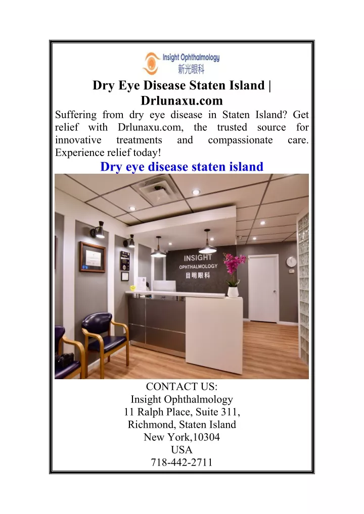 dry eye disease staten island drlunaxu