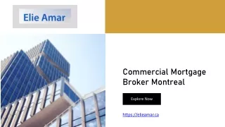 Commercial Mortgage Broker Montreal - elieamar.ca