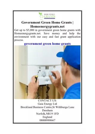 Government Green Home Grants  Homeenergygrants.net