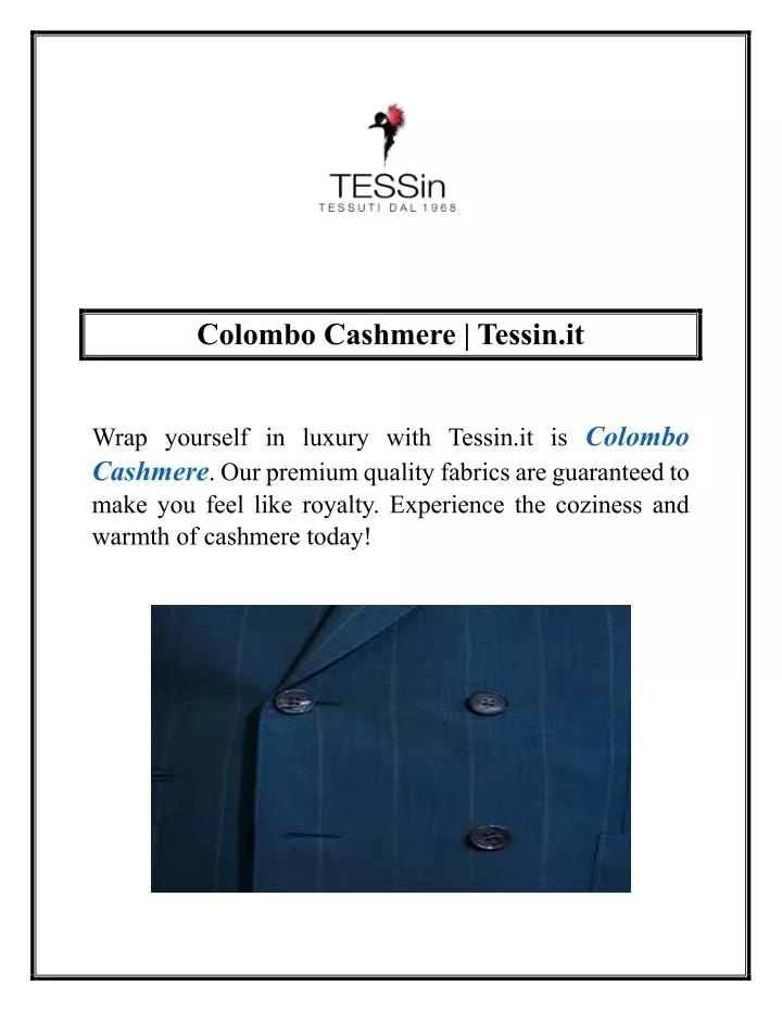 colombo cashmere tessin it