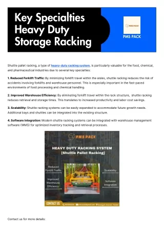Key Specialties Heavy Duty Storage Racking