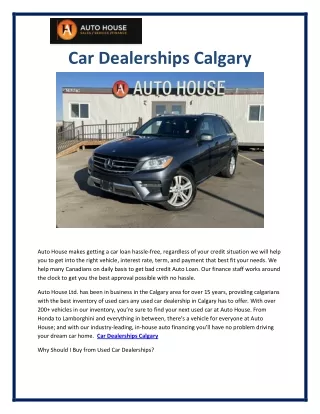 Car Dealerships Calgary