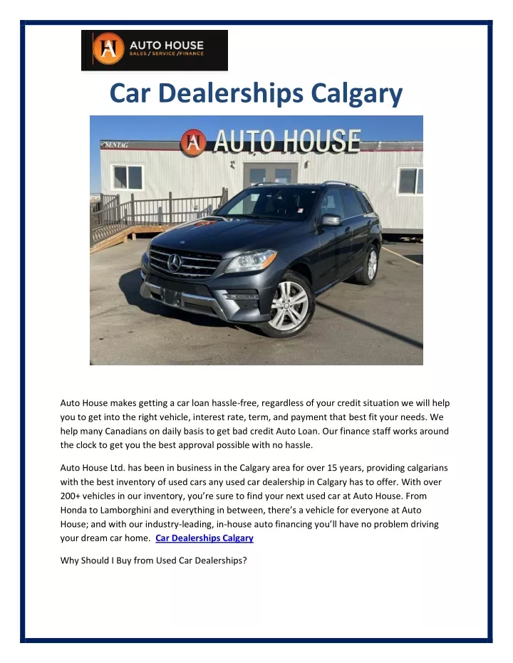 car dealerships calgary