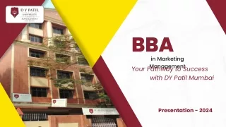 BBA Marketing Management - DY Patil Mumbai