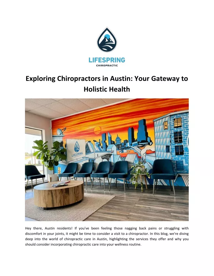 exploring chiropractors in austin your gateway