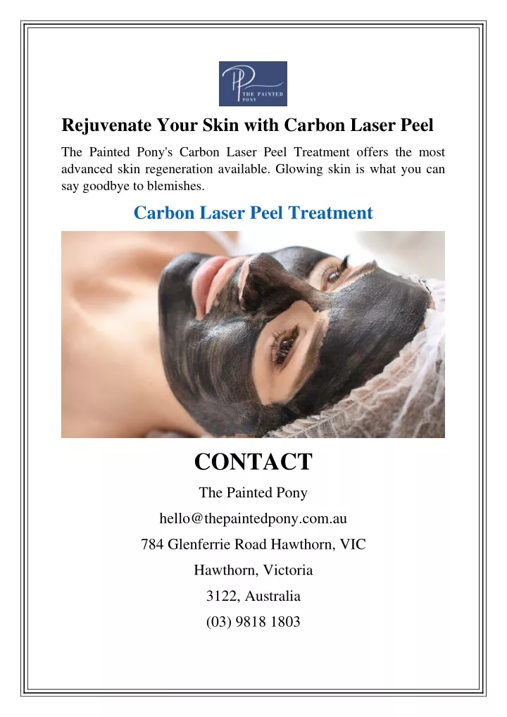 rejuvenate your skin with carbon laser peel