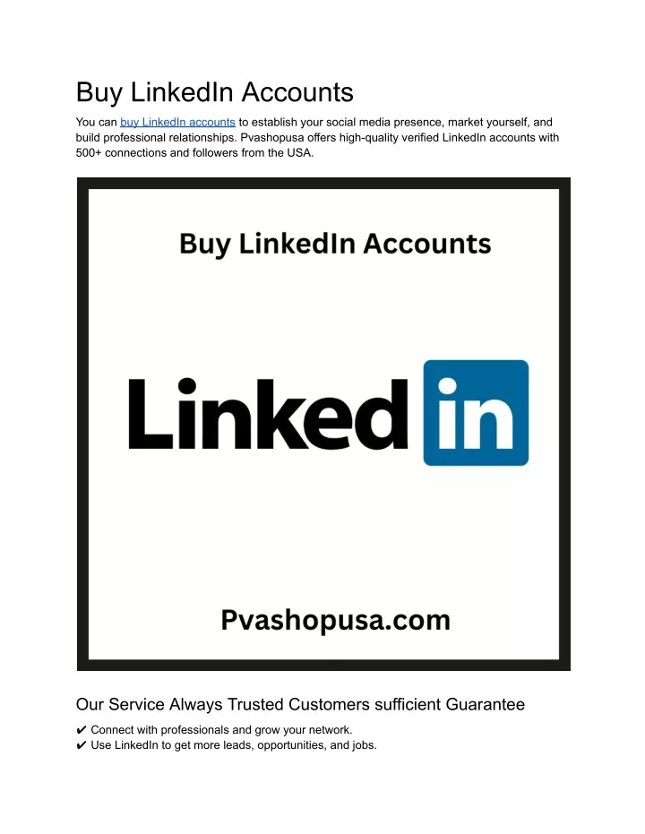 buy linkedin accounts