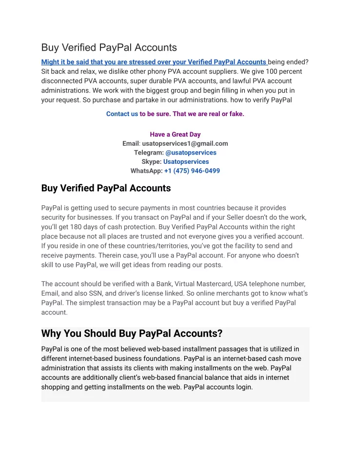 buy verified paypal accounts