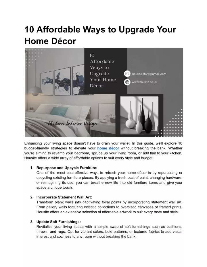 10 affordable ways to upgrade your home d cor