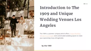 Plan Unforgettable Wedding with Unique Wedding Venues in Los Angeles