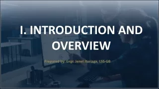 I.INTRODUCTION AND OVERVIEW