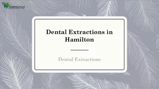 Dental Extractions in Hamilton