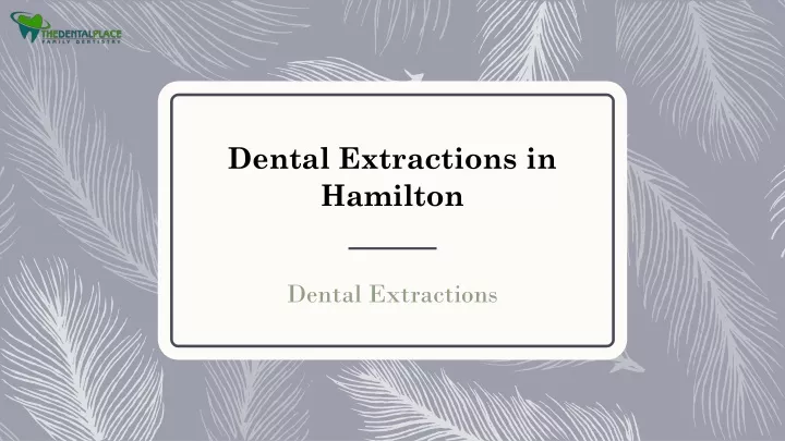 dental extractions in hamilton