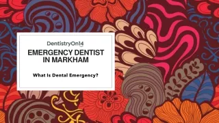 Emergency Dentist Markham | Dental Emergency Markham