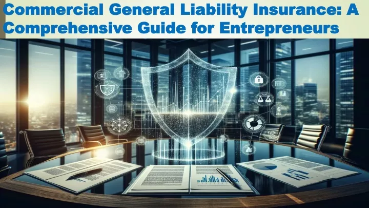 commercial general liability insurance a comprehensive guide for entrepreneurs