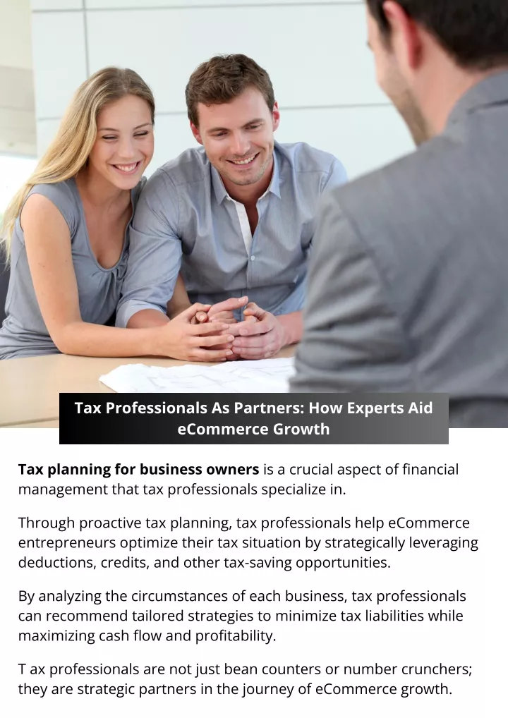 tax professionals as partners how experts