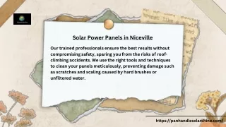 Energy Independence :Solar Power Panels in Niceville