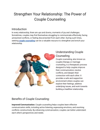 couple counselling