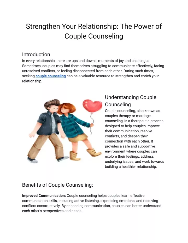 strengthen your relationship the power of couple