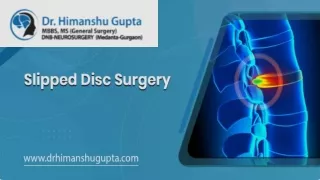 Advanced Slip Disc Surgery in Jaipur: Restoring Spinal Health