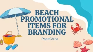 Beach Promotional Items for Branding