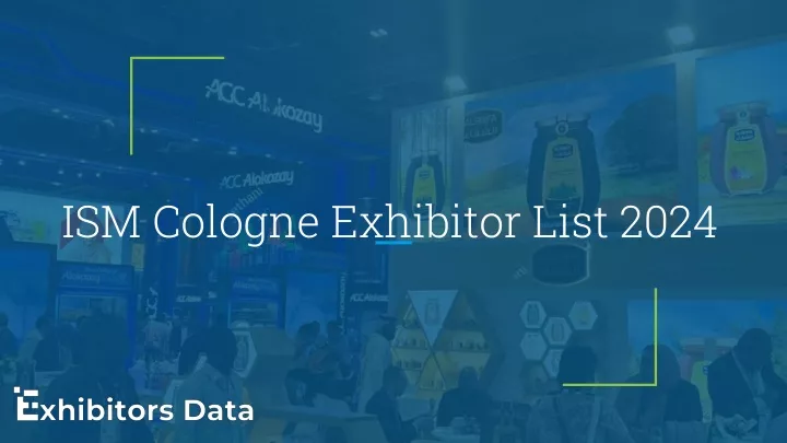 ism cologne exhibitor list 2024