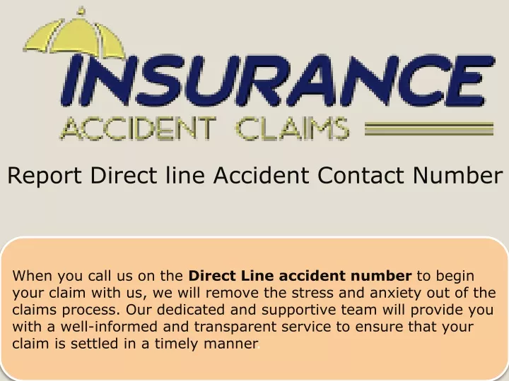 report direct line accident contact number