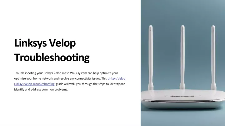 linksys velop troubleshooting