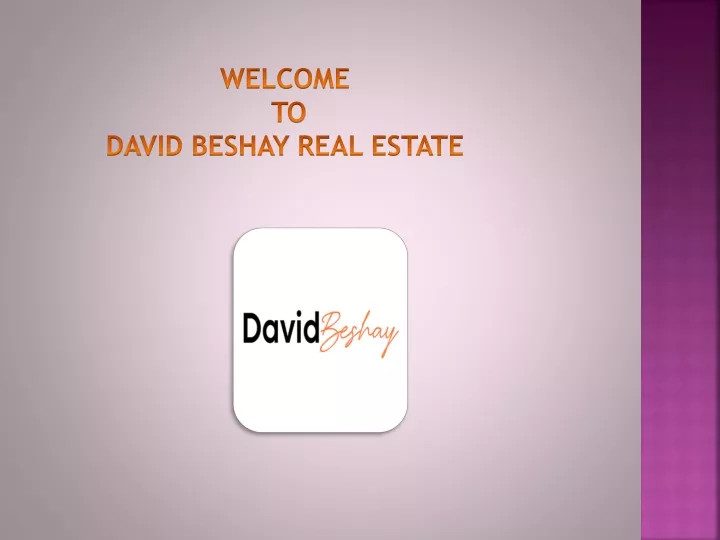 welcome to david beshay real estate