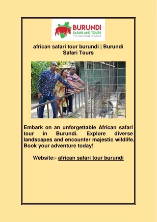 african safari tour burundi