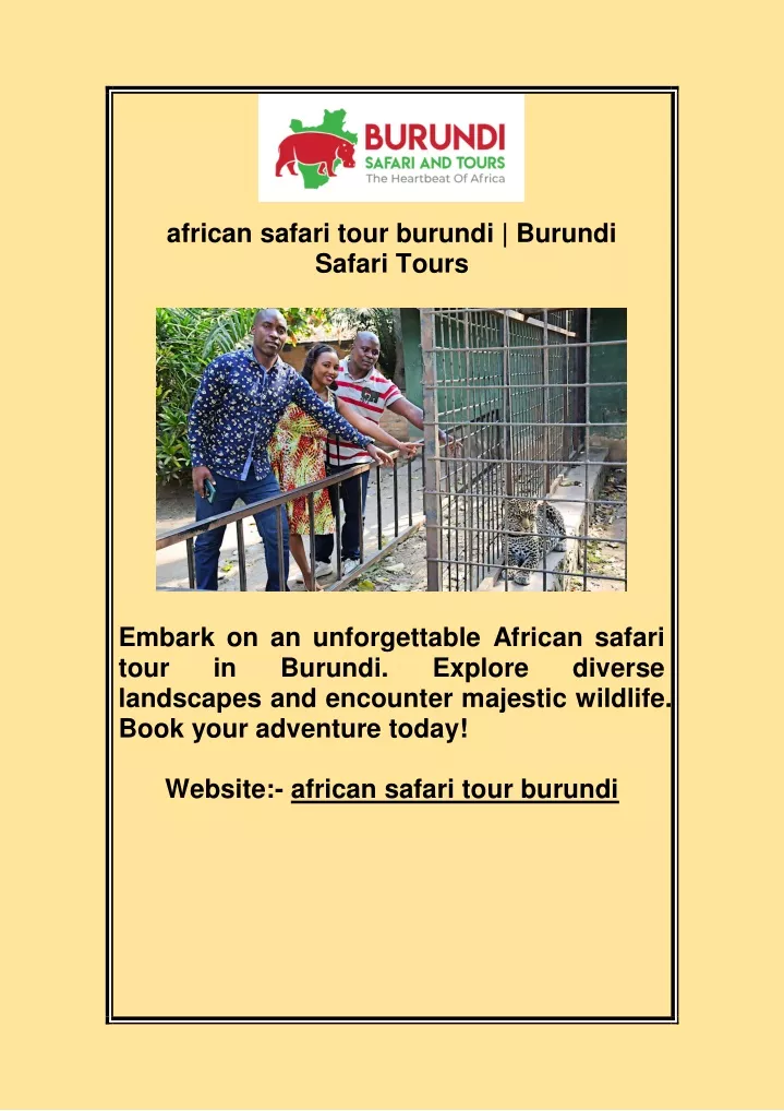 african safari tour burundi burundi safari tours