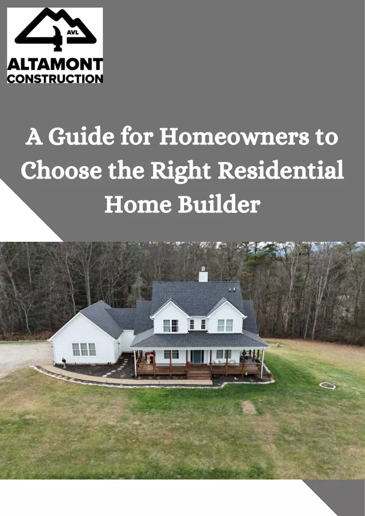 a guide for homeowners to choose the right