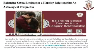 Balancing Sexual Desires for a Happier Relationship_ An Astrological Perspective