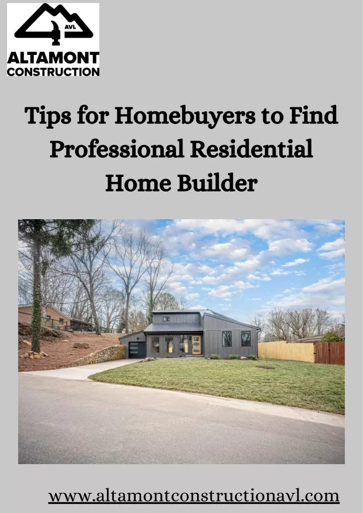 tips for homebuyers to find professional