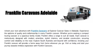 Franklin Caravans Adelaide