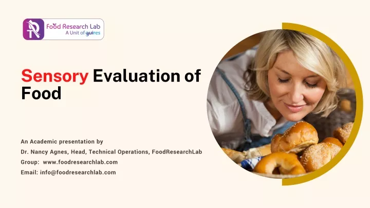 sensory evaluation of food