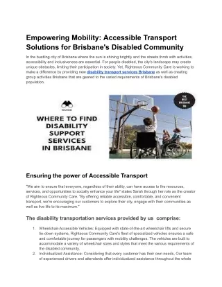 Empowering Mobility_ Accessible Transport Solutions for Brisbane's Disabled Community