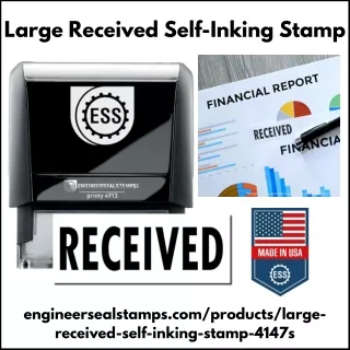 Large Received Self-Inking Stamp