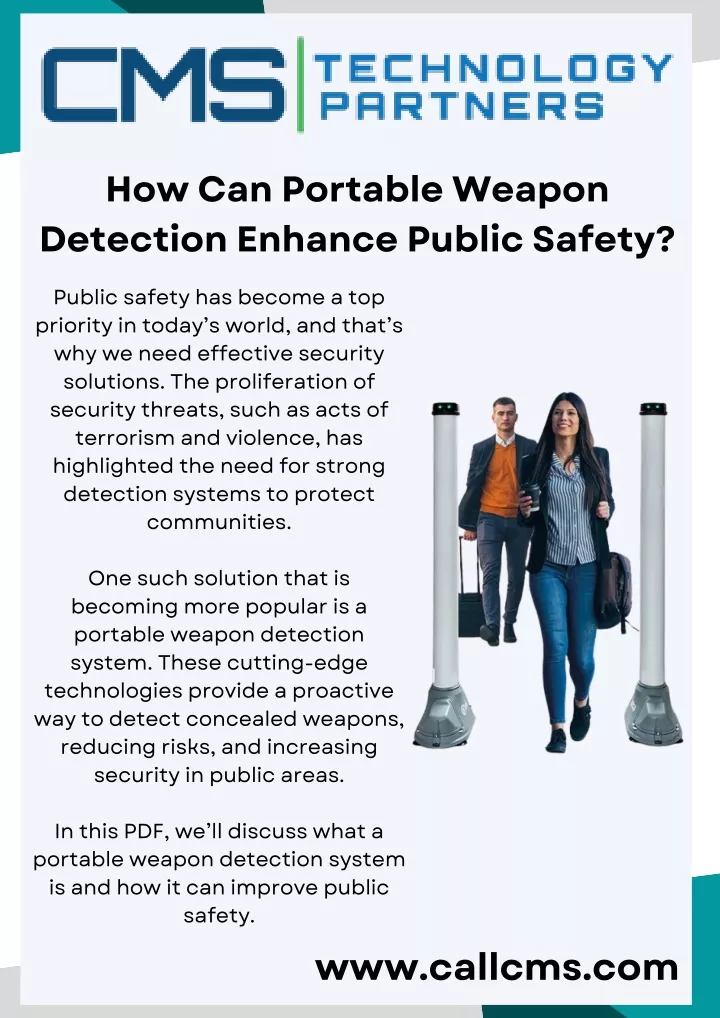how can portable weapon detection enhance public