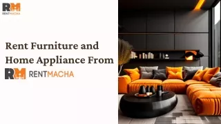Rent Furniture and Home Appliance From RentMacha