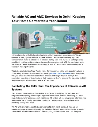 AC AMC services in Delhi