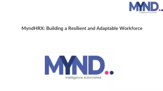 MyndHRX: Building a Resilient and Adaptable Workforce