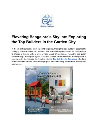 Elevating Bangalore's Skyline_ Exploring the Top Builders in the Garden City